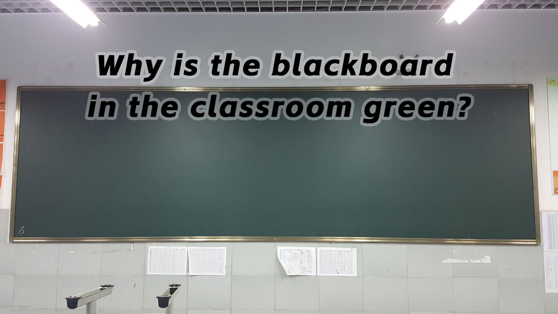 Why is the blackboard in the classroom now green instead of black?