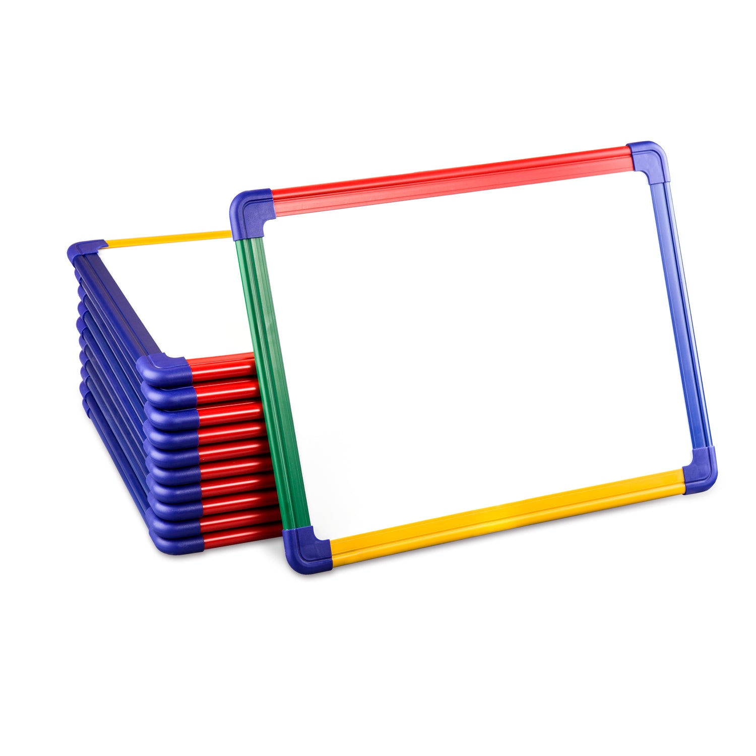 Small whiteboard with colorful plastic frames, Madic dry erase board f ...