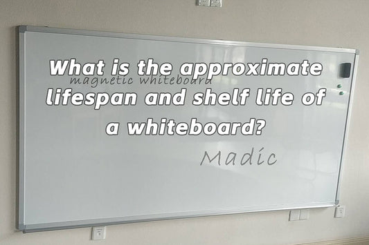 What is the approximate lifespan and shelf life of a whiteboard?