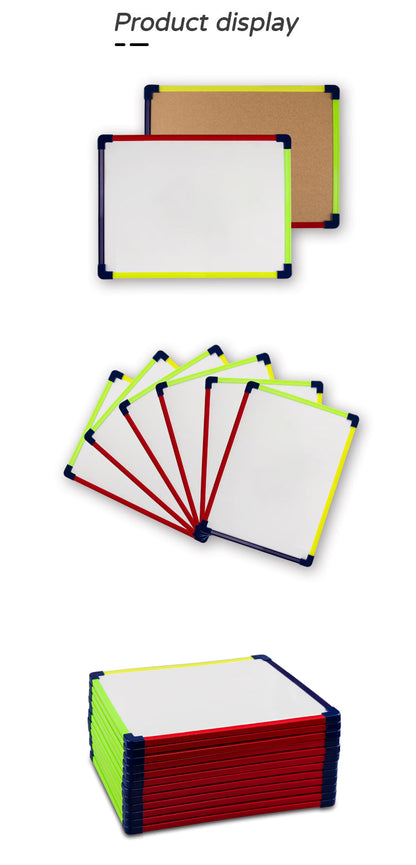 Rainbow Frame Single Sided Magnetic Dry Erase Whiteboard, 9X12 Inch Student Portable Board For Writing Drawing - Premium dry erase lapboard from Madic Whiteboard - Madic Whiteboard