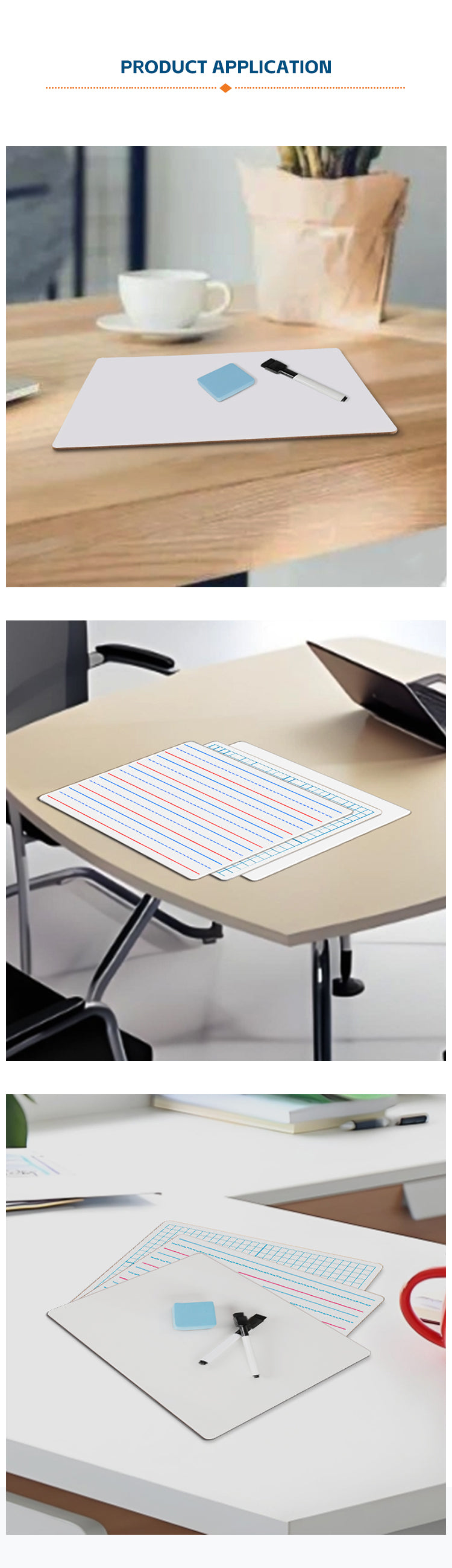 M100 9“x12” small magnetic dry erase lapboard - Premium dry erase lapboard from Madic Whiteboard Factory - Madic Whiteboard Factory