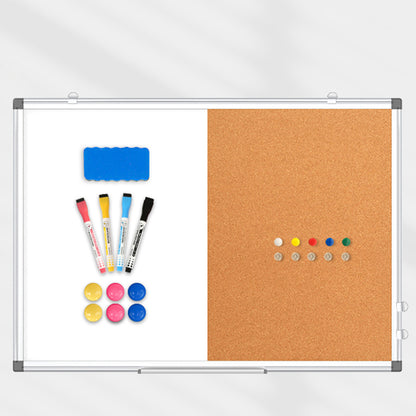 Combination Magnetic White Board & Cork Board, 24"x18" Notice Board - Premium cork bulletin board from Madic Whiteboard - Madic Whiteboard Factory