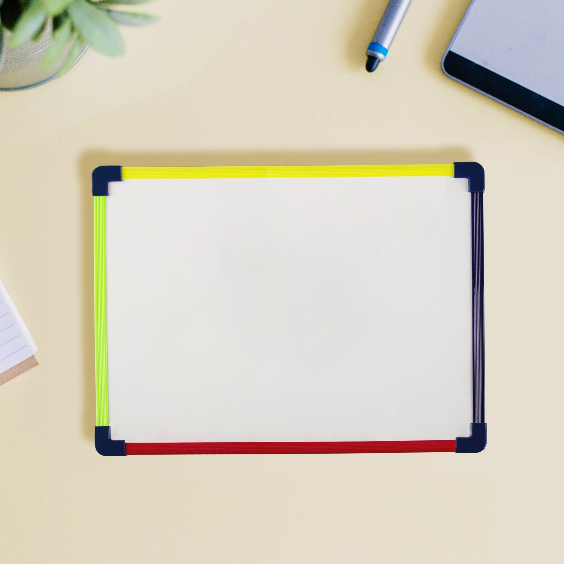 Rainbow Frame Single Sided Magnetic Dry Erase Whiteboard, 9X12 Inch Student Portable Board For Writing Drawing - Premium dry erase lapboard from Madic Whiteboard - Madic Whiteboard