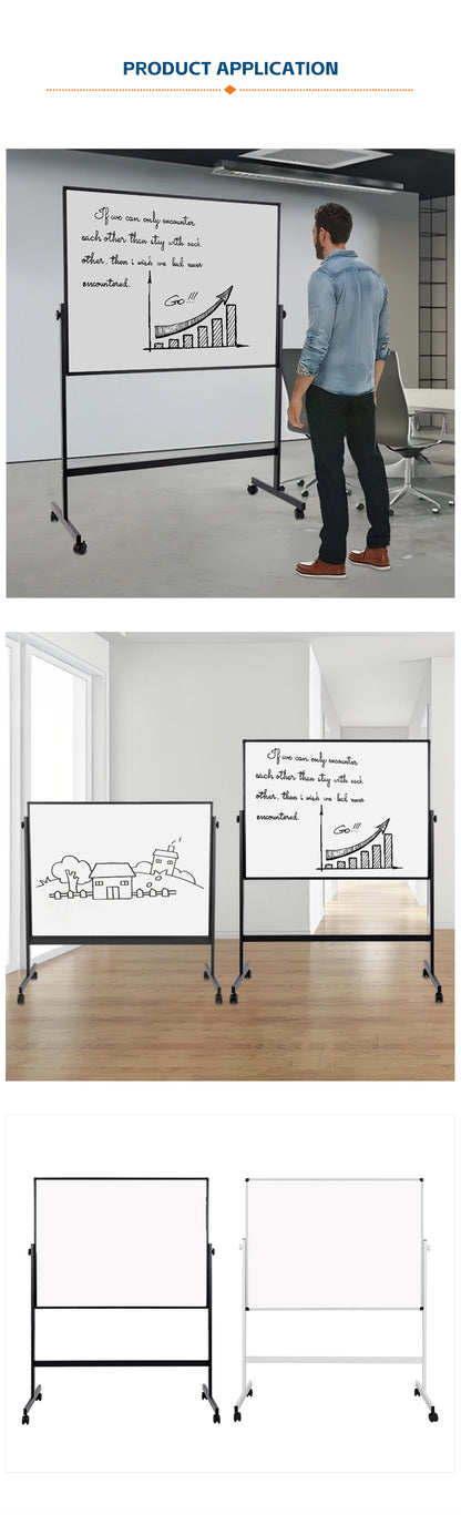 Dry erase boards on wheels 36x48 inches mobile whiteboard - Premium whiteboard easel from Madic Whiteboard Factory - Madic Whiteboard Factory