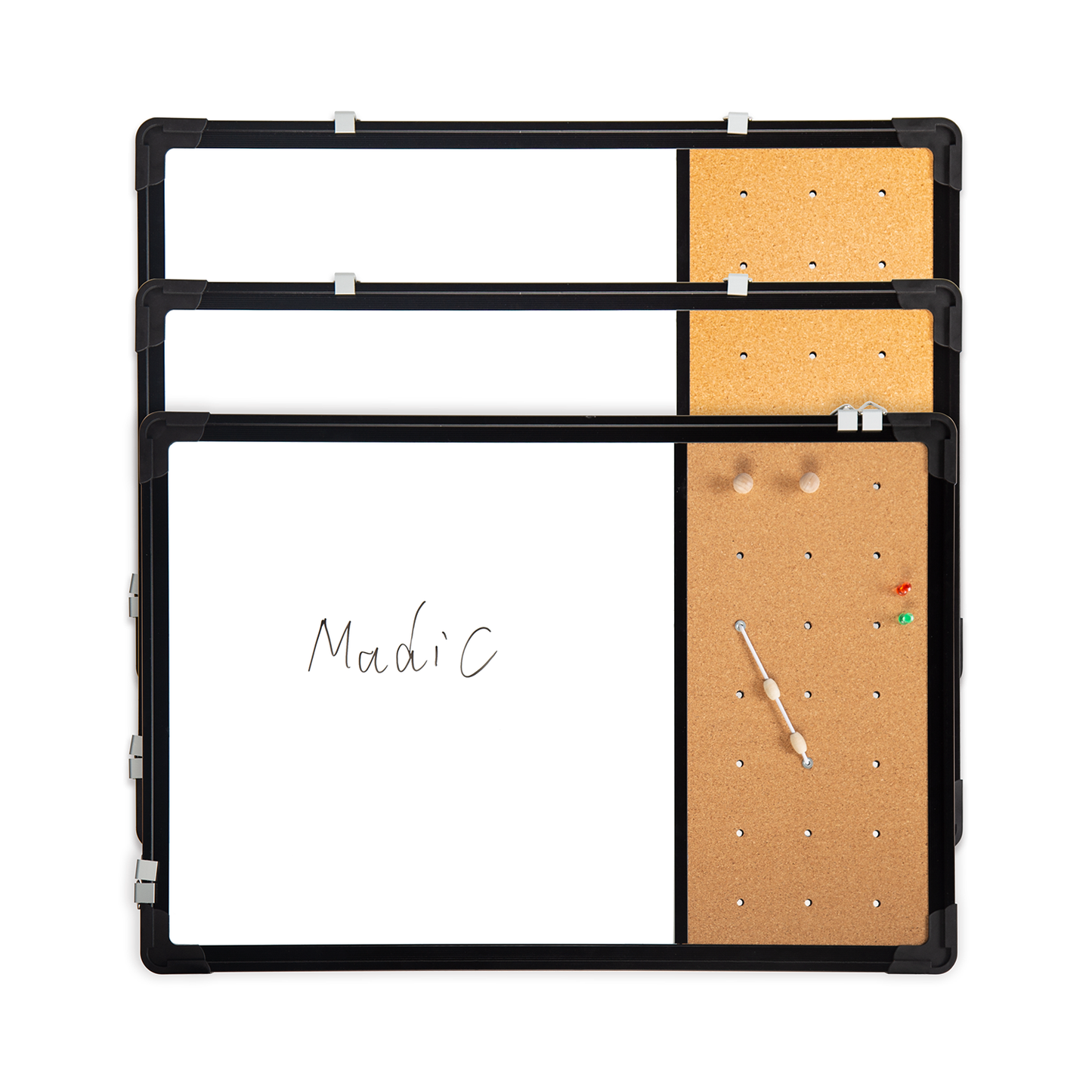 Dry Erase Board and Cork Board Combo, Magnetic White Board Combination Bulletin Board for Office Wall - Premium cork bulletin board from Madic Whiteboard - Madic Whiteboard Factory