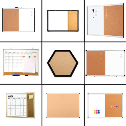 Dry Erase Board and Cork Board Combo, Magnetic White Board Combination Bulletin Board for Office Wall - Premium cork bulletin board from Madic Whiteboard - Madic Whiteboard Factory