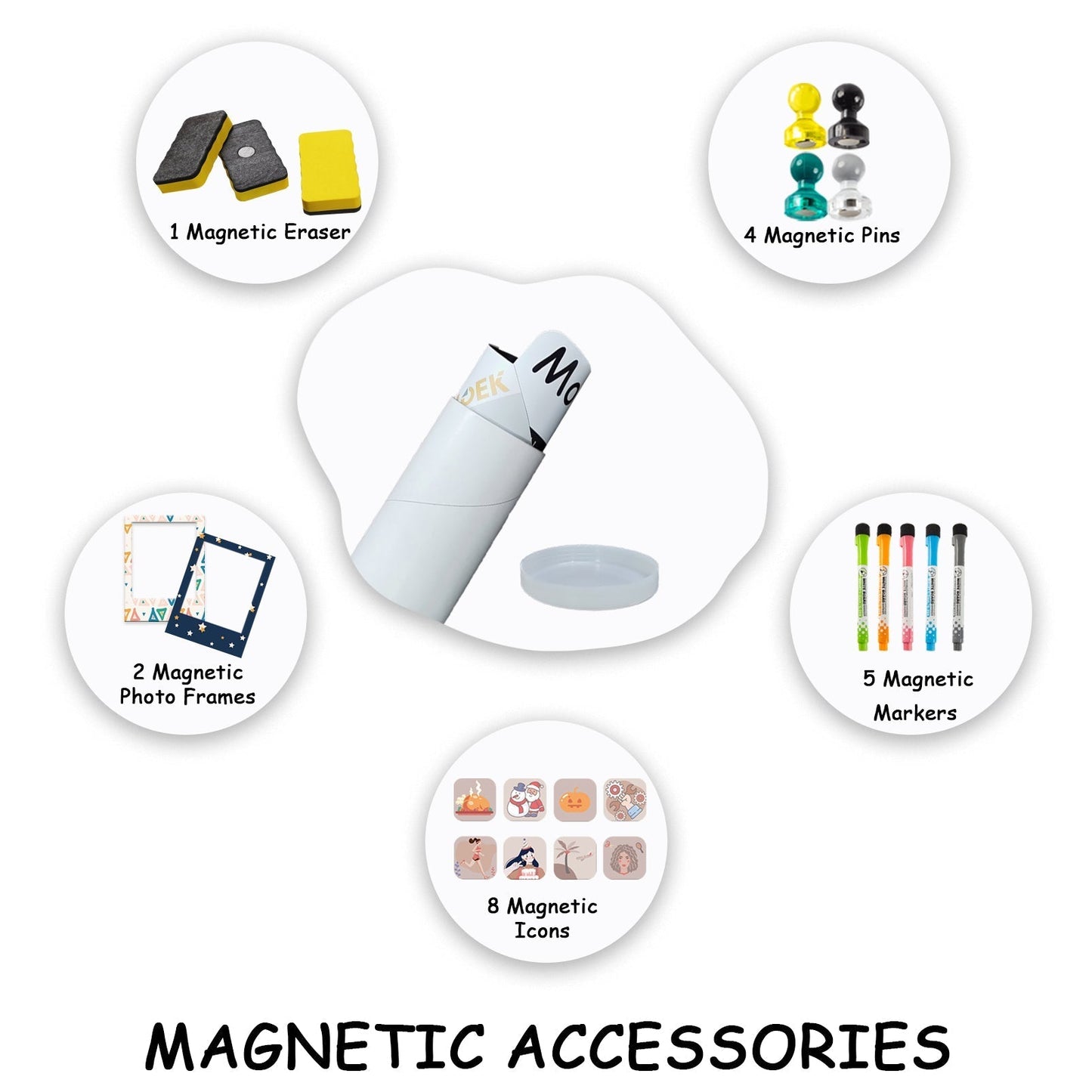 Madic Magnetic Dry Erase Board Magnet Whiteboard Fridge Magnetic Whiteboard Sheet - Premium  from Madic Whiteboard - Madic Whiteboard