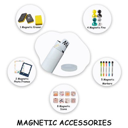 Madic Magnetic Dry Erase Board Magnet Whiteboard Fridge Magnetic Whiteboard Sheet - Premium  from Madic Whiteboard - Madic Whiteboard